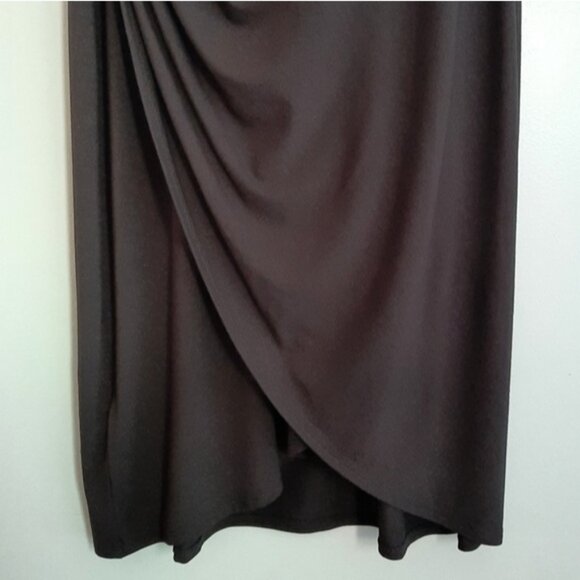 TOMMY BAHAMA Faux Wrap Short Sleeve Soft & Stretchy Dress Black Sz M - Picture 4 of 13